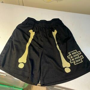 Eric Emanuel black skeleton shorts.